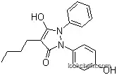Molecular Structure of 975-18-8 (4-Butyl-3-hydroxy-1-(4-hydroxyphenyl)-2-phenyl-3-pyrazolin-5-one)